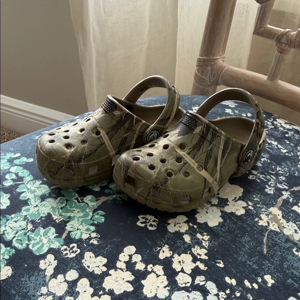 Kids Camouflage Crocs